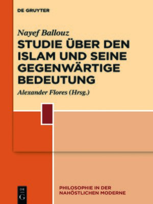 cover image of Studie über den Islam und seine gegenwärtige Bedeutung